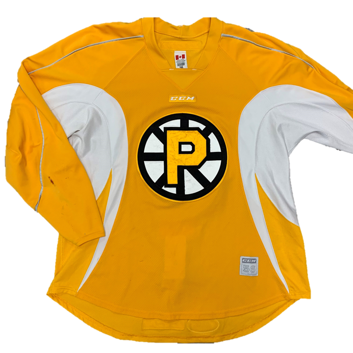 AHL - Maillot d'entraînement CCM d'occasion - Bruins de Providence (jaune)